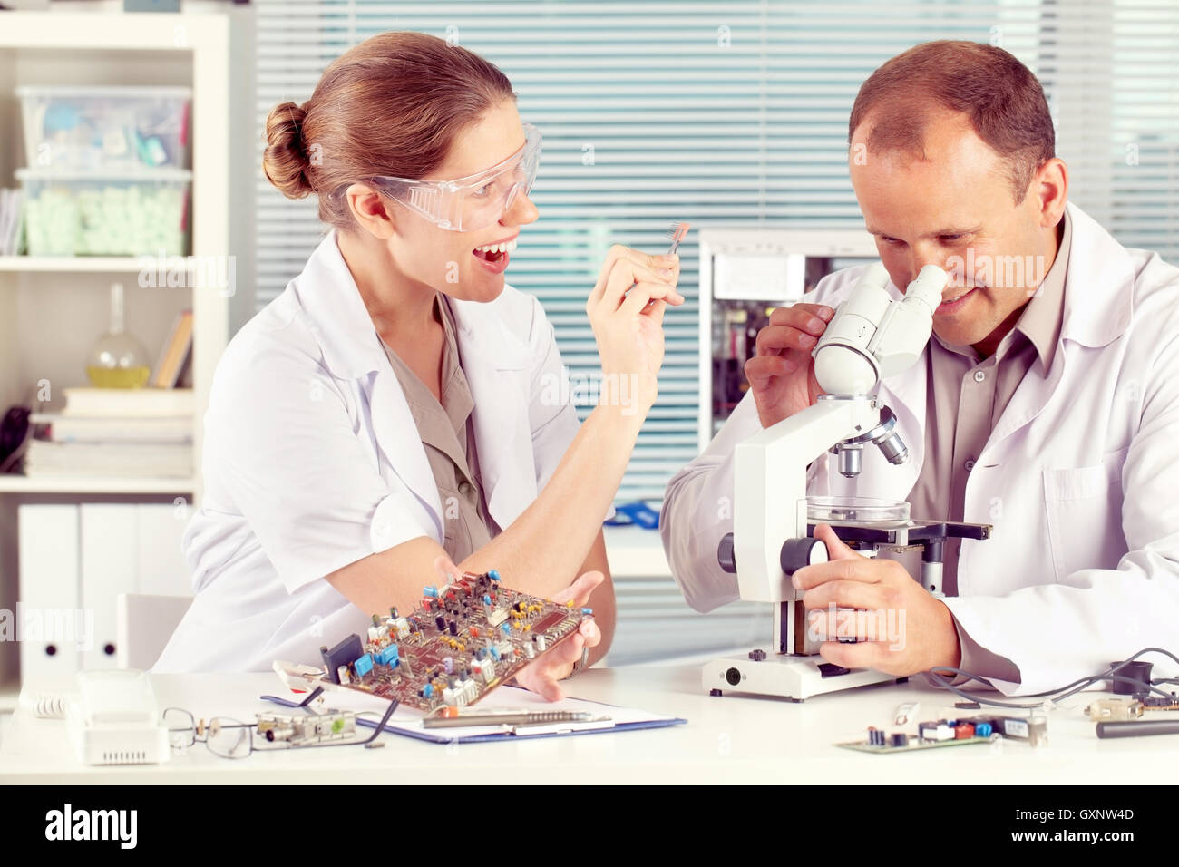Engineers at work Stock Photo Alamy