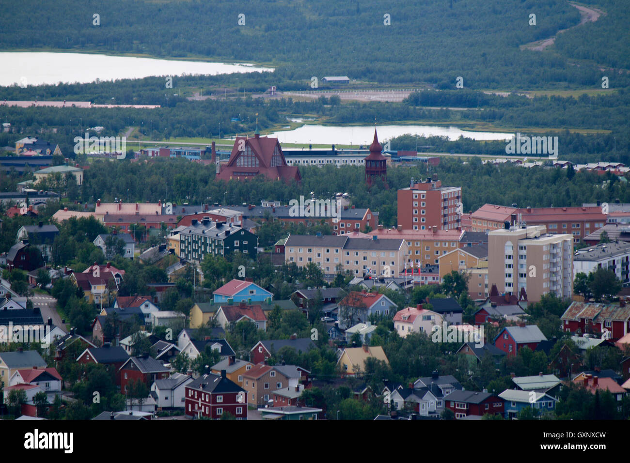 Impressionen: Kiruna, Lappland, Schweden. Stock Photo