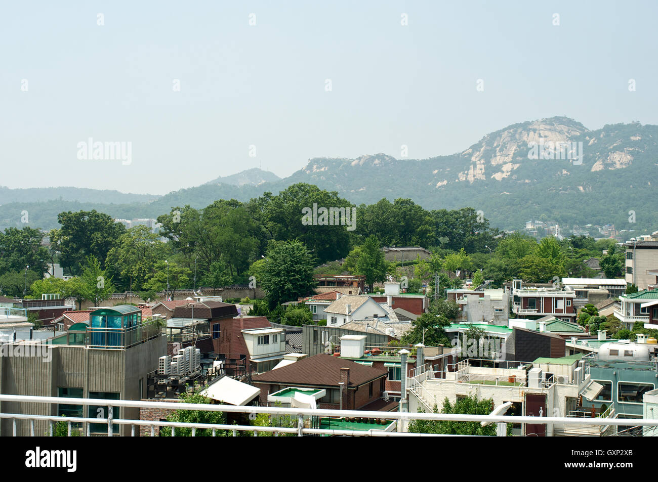 Bukchon Hanok village in summer in Seoul, Korea Stock Photo - Alamy