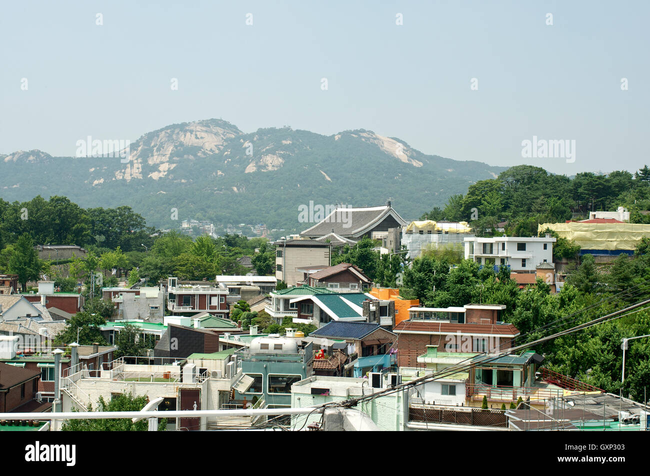 Bukchon Hanok village in summer in Seoul, Korea Stock Photo - Alamy
