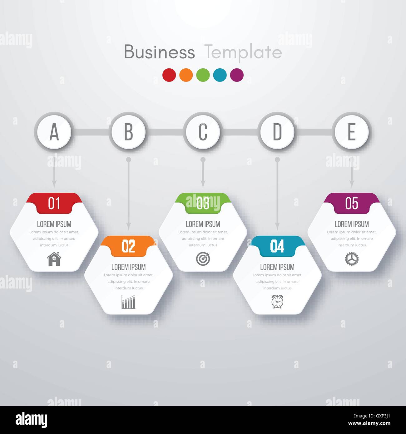 Modern infographics process template Stock Vector Image & Art - Alamy