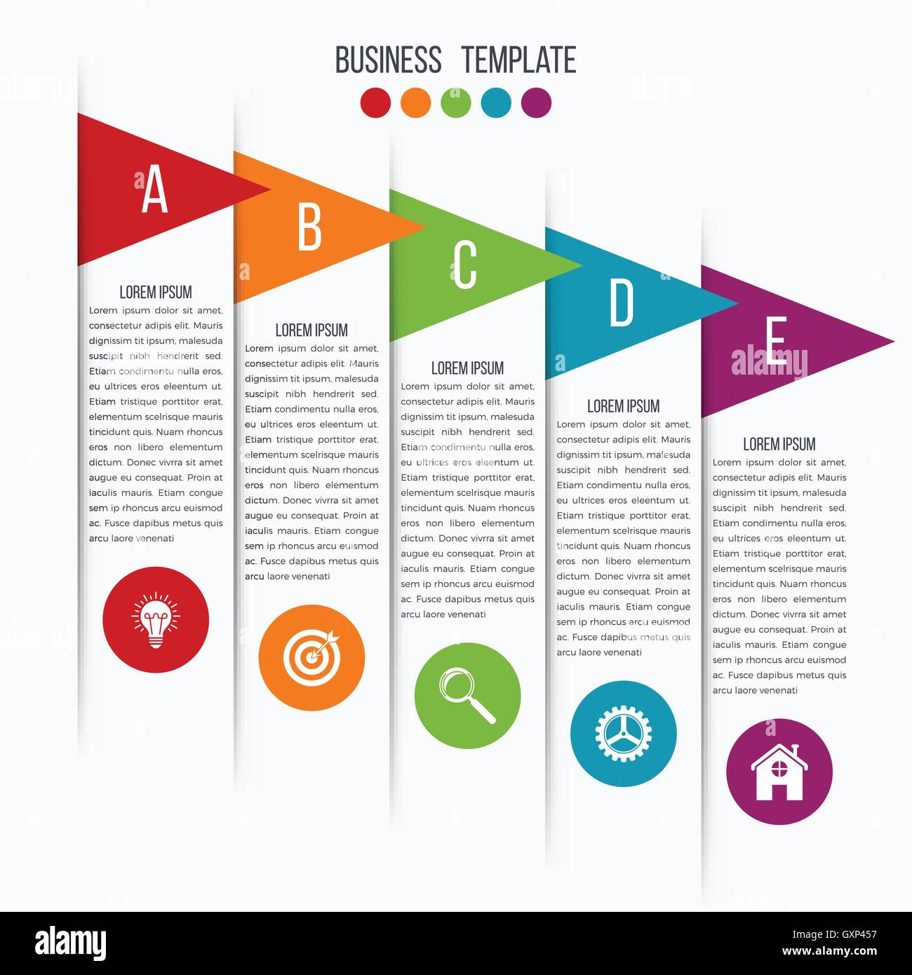 Vector arrows infographic. Template for diagram Stock Vector Image ...