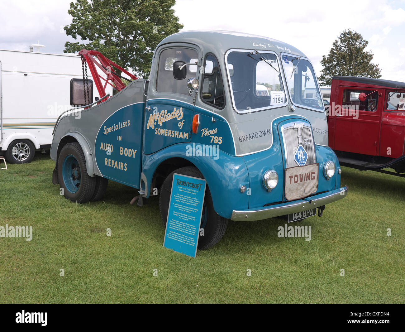Thornycroft Nippy Star tractor unit on display at Lincolnshire steam and vintage rally Stock Photo