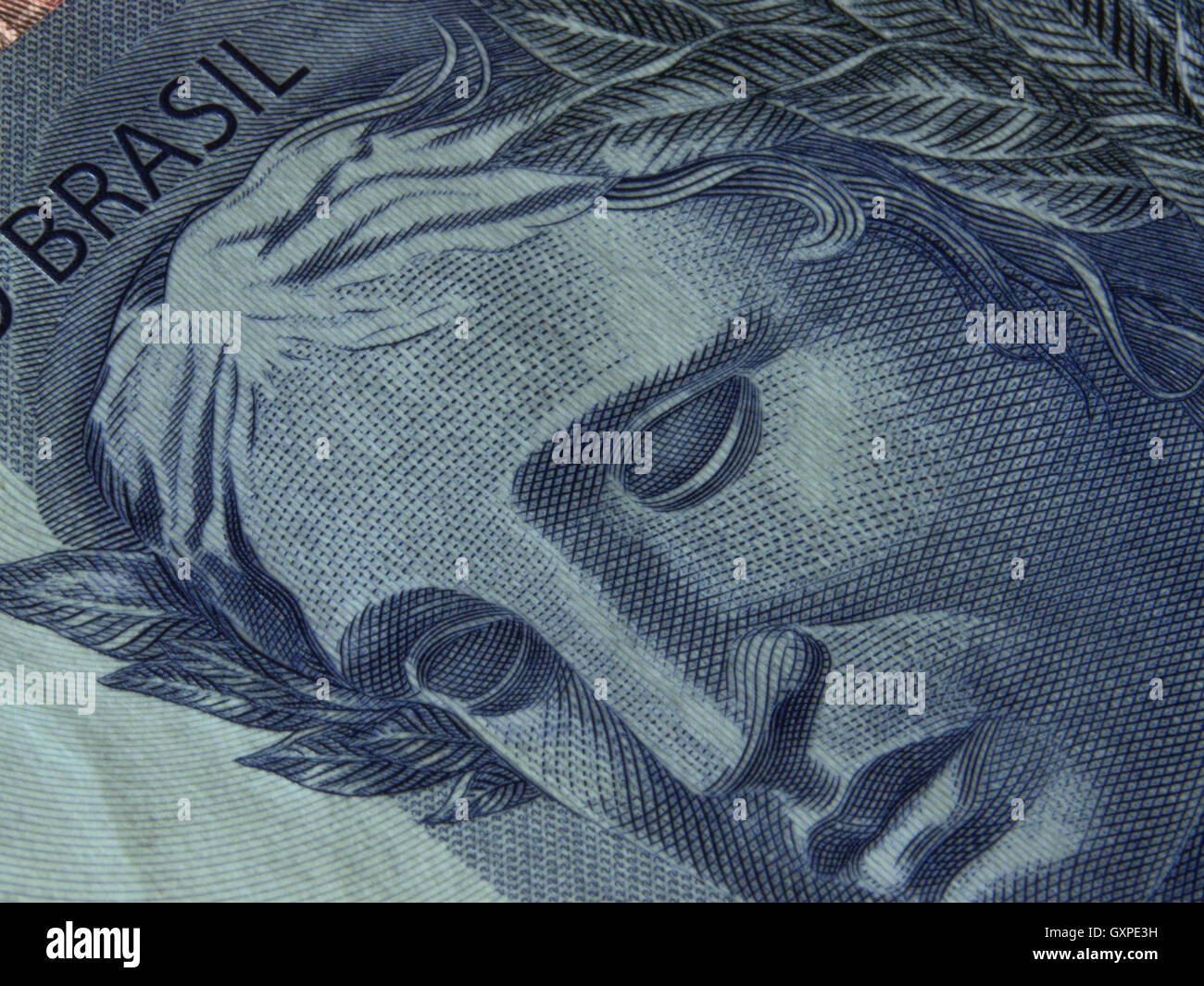 Close-up of brazilian currency notes Stock Photo