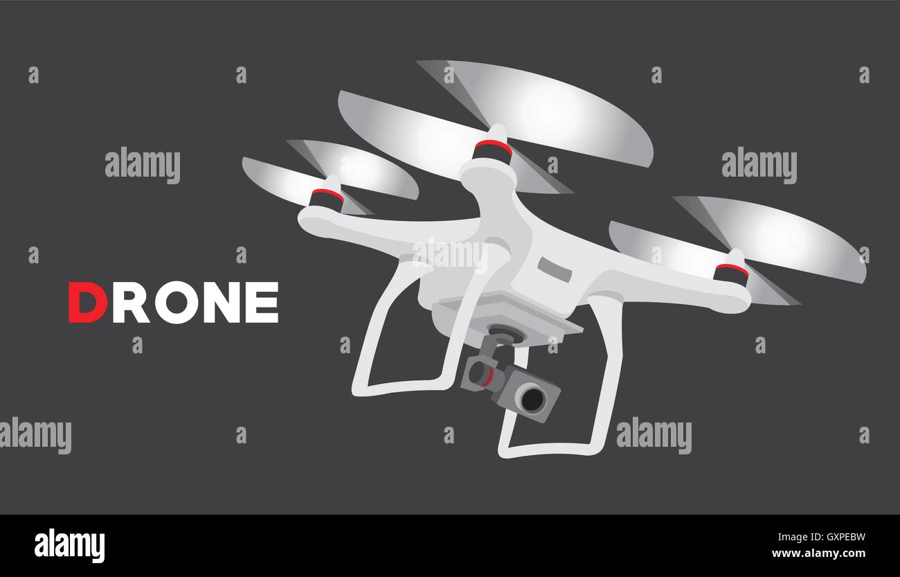 remote control drone with camera flying Stock Vector Image & Art Alamy