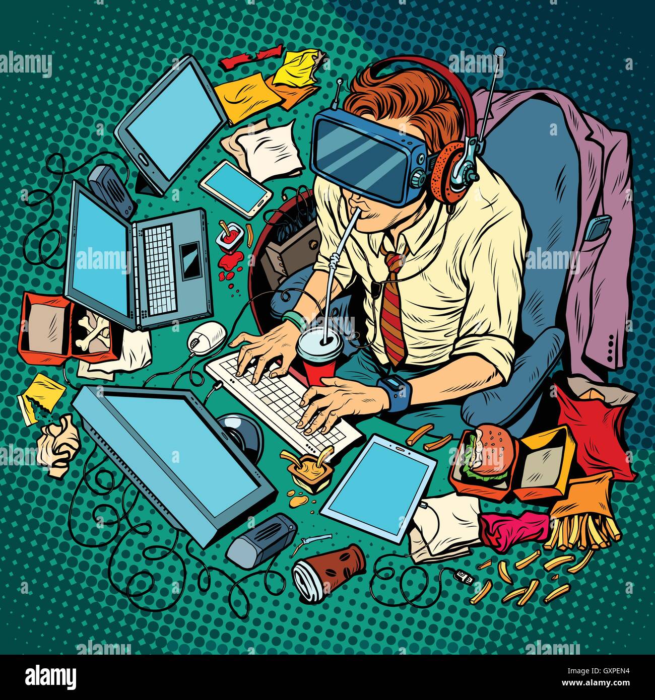 Office machinery Stock Vector Images Alamy