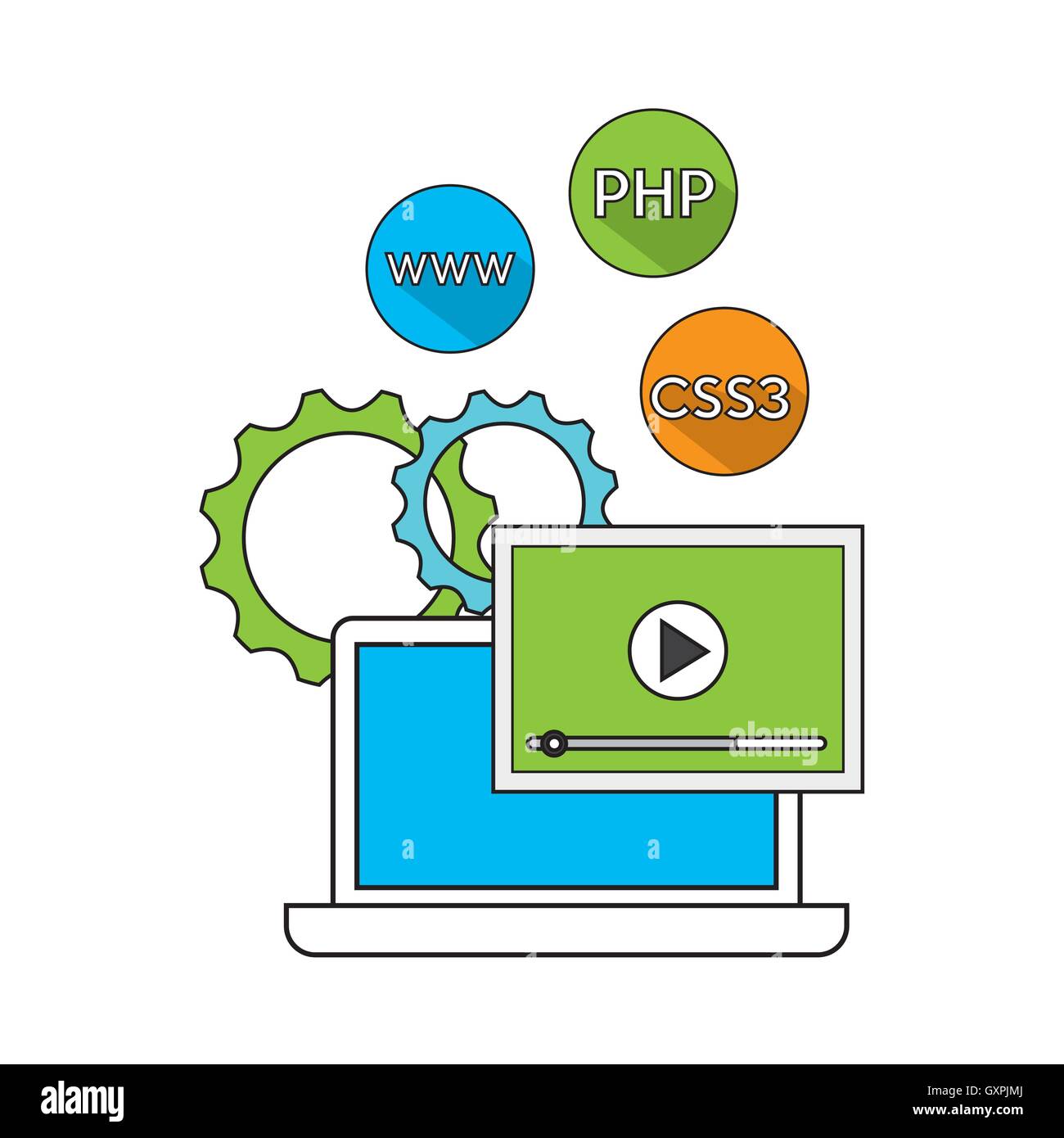 software programming language icons Stock Vector Image & Art - Alamy