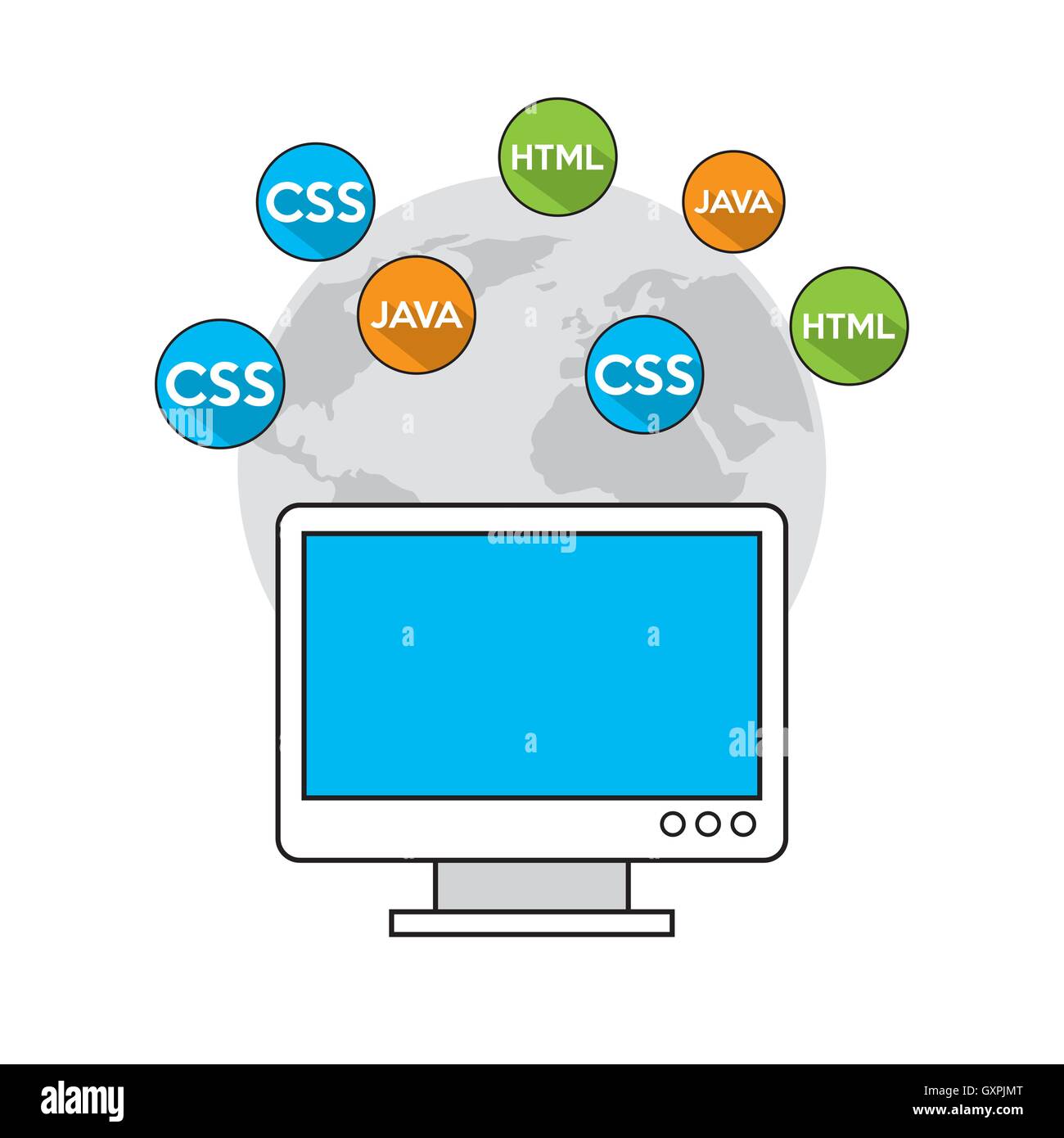 software programming language icons Stock Vector Image & Art - Alamy