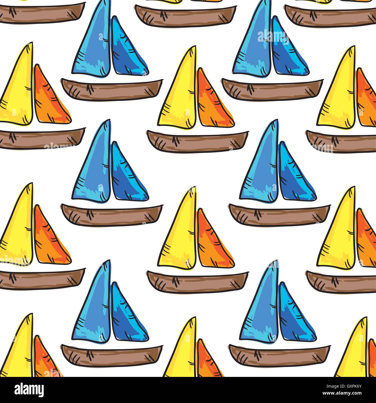 colorful sailboat background Stock Vector Image & Art - Alamy