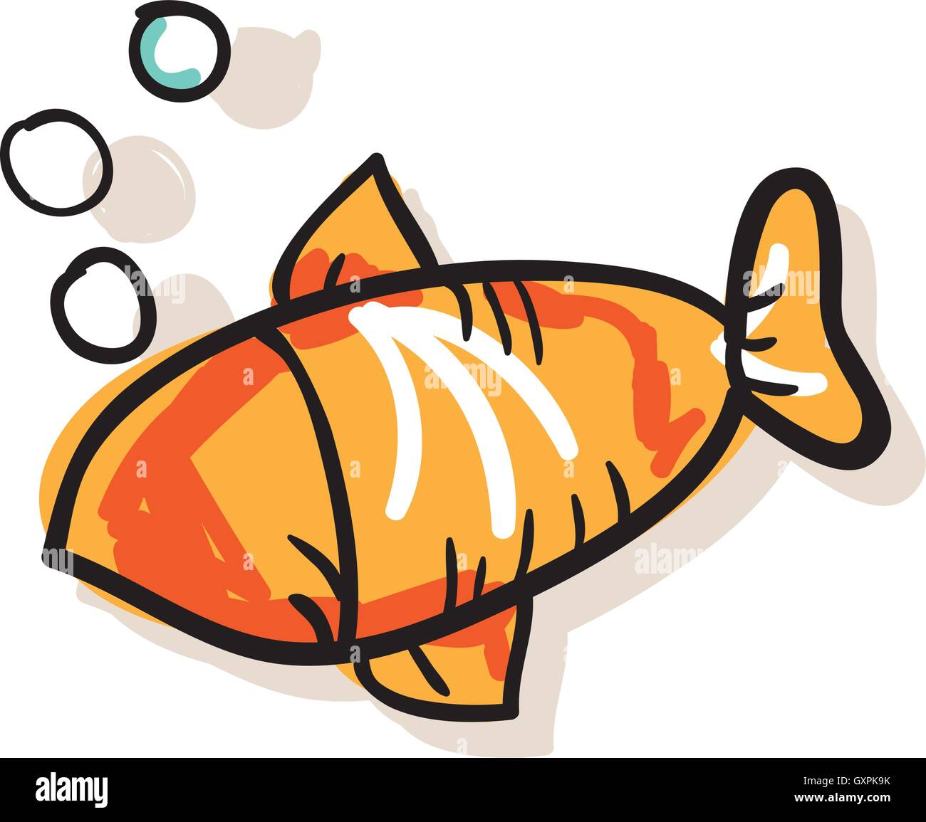 orange fish animal Stock Vector Image & Art - Alamy