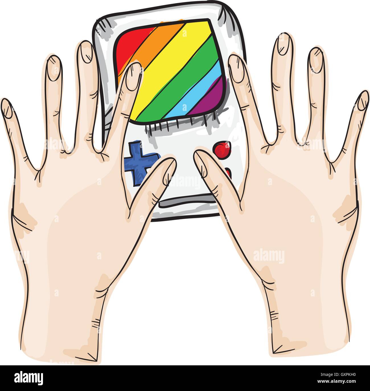 video game portable game Stock Vector Image & Art - Alamy