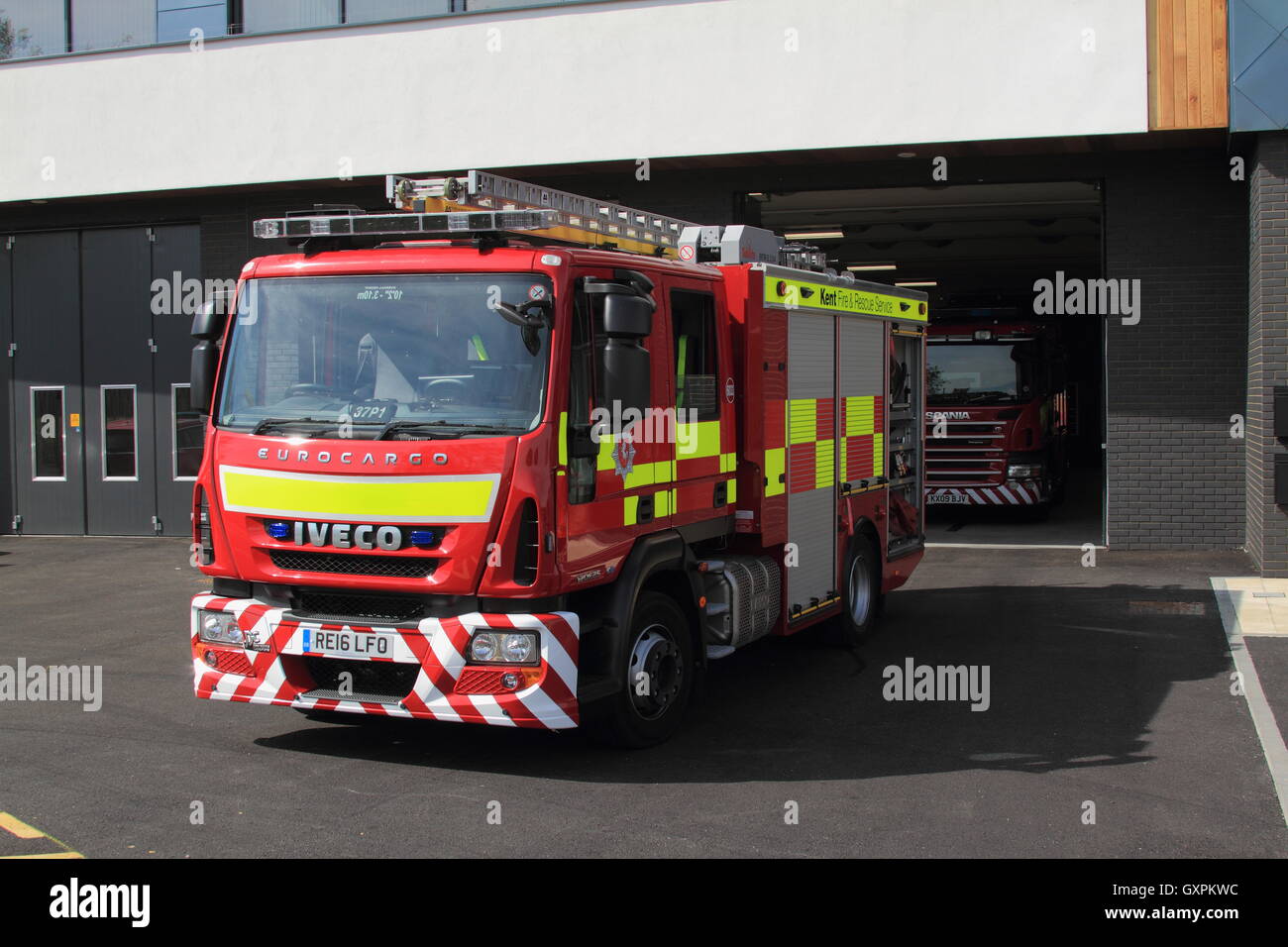 John Dennis Coachbuilders (JDC) Iveco Eurocargo fire appliance from Kent  Fire and Rescue Service. One of 29 recently purchased smaller fire fighting  appliances, the 12 ton vehicle utilises Compressed Air Foam System (