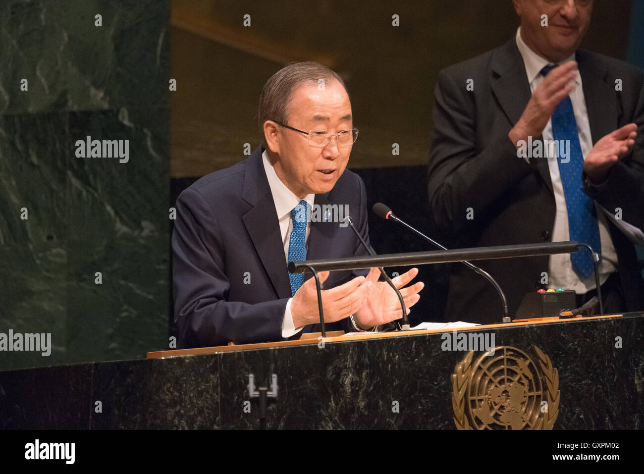 New York, United States. 16th Sep, 2016. UN Secretary-General Ban Ki ...