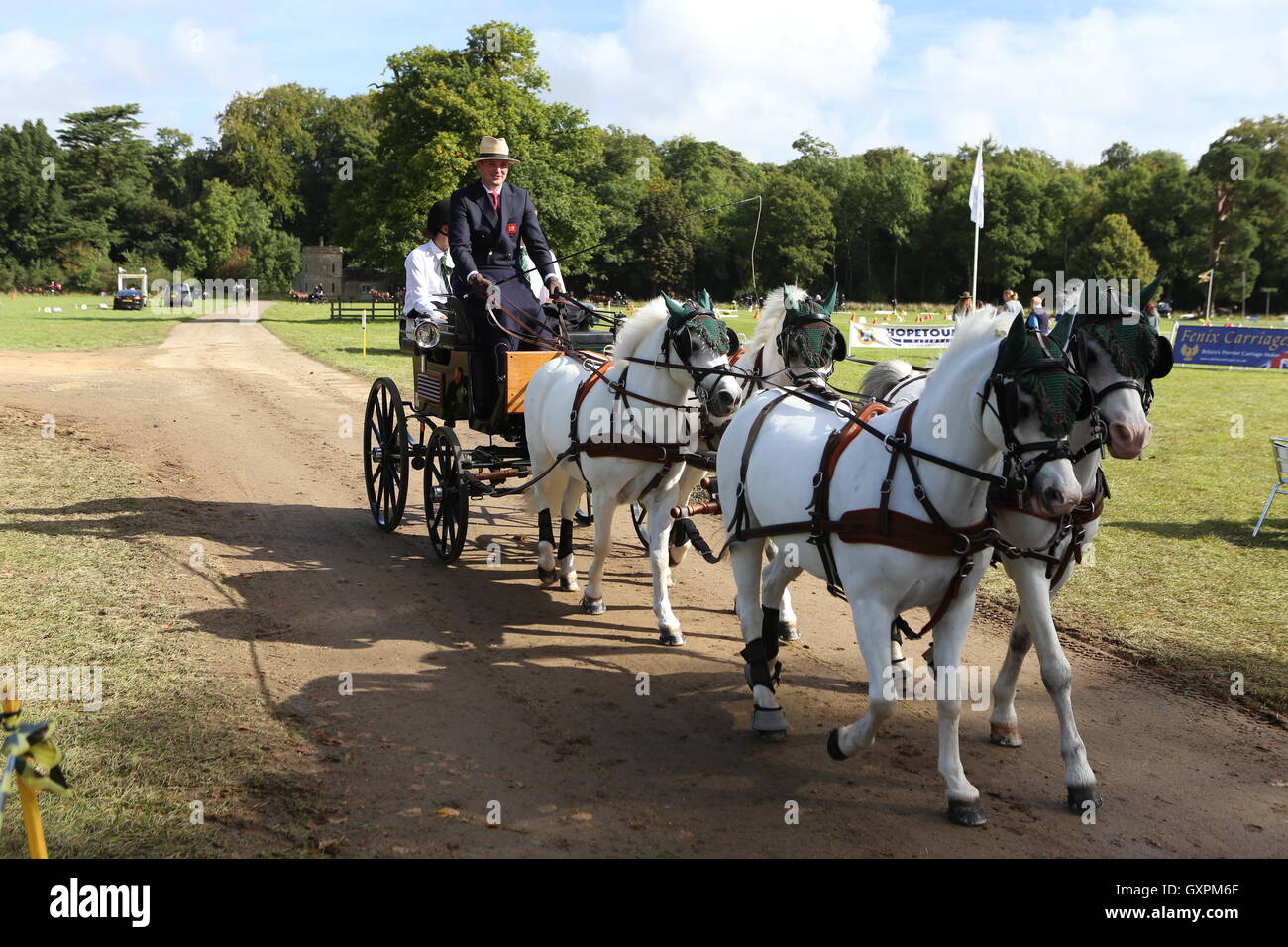 Carriage with 4 horses hires stock photography and images Alamy