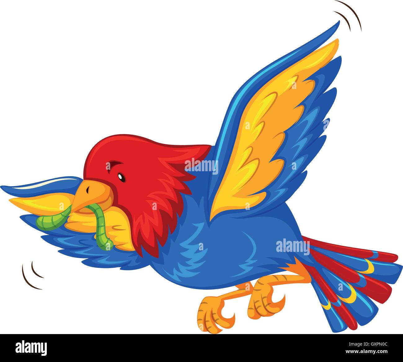 wallpapers Flying Colorful Birds Images https www alamy com stock photo colorful bird flying with worm in mouth illustration 119742684 html