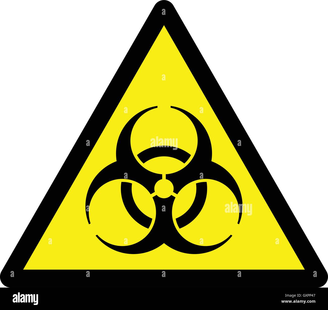 Biological risk symbol , International biohazard warning sign, bio hazard warning symbol, vector illustration. Stock Vector