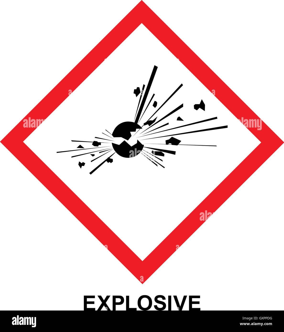 Explosive Sign In Black And White