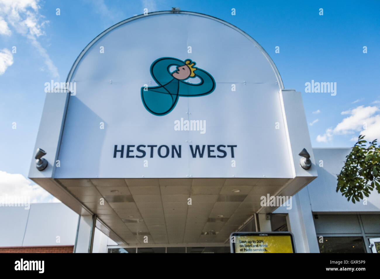 The car park at Heston Service Station on the M4 on the outskirts of