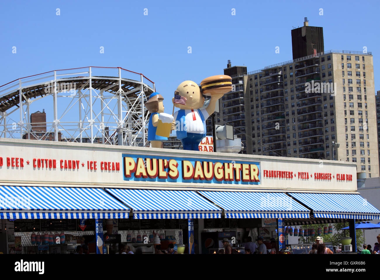 snack bar coney island brooklyn new york city Stock Photo Alamy