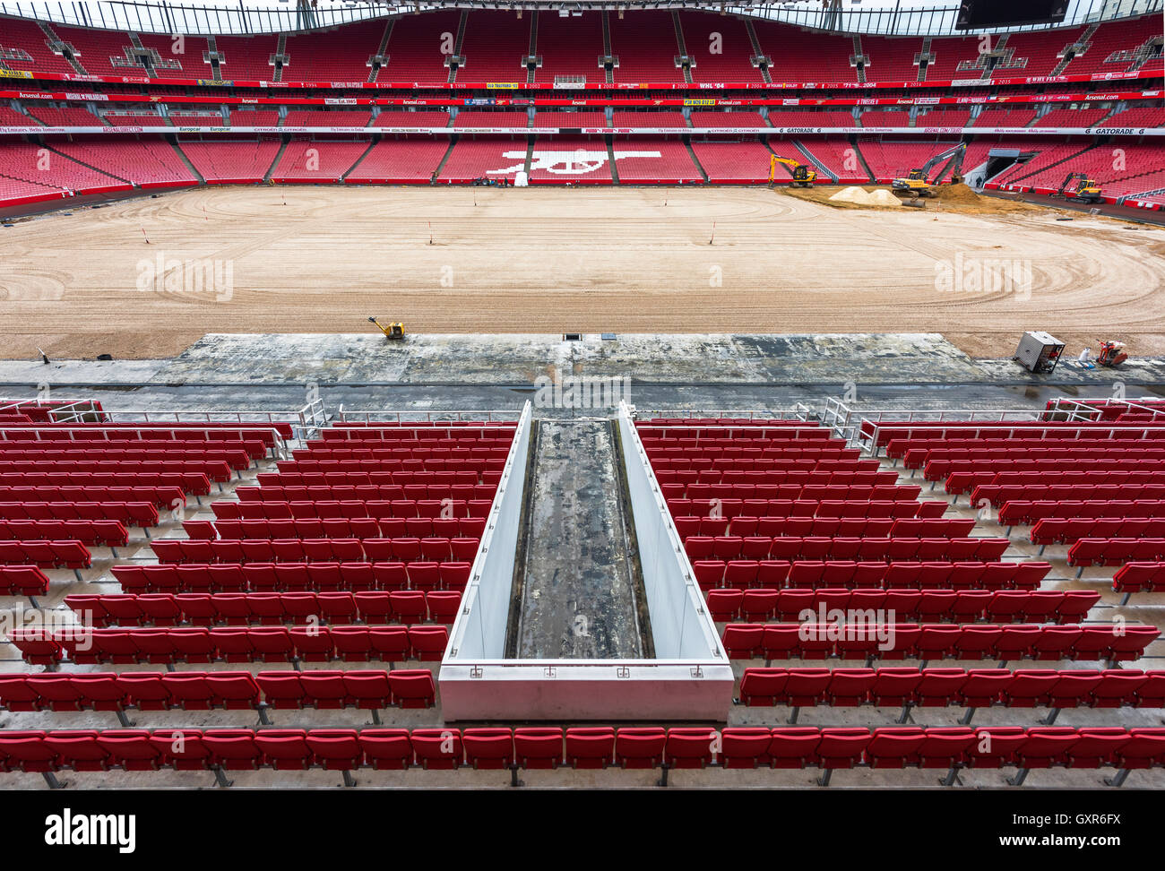 Visiting the Emirates stadium Stock Photo