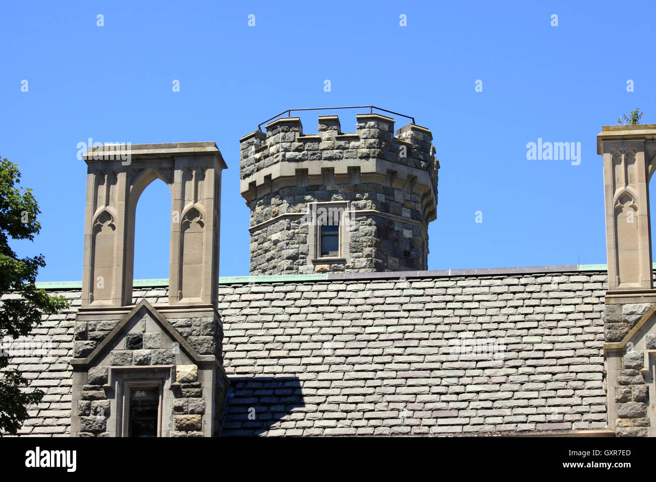 Hempstead House castle and museum Sands Point Preserve Long Island New York Stock Photo