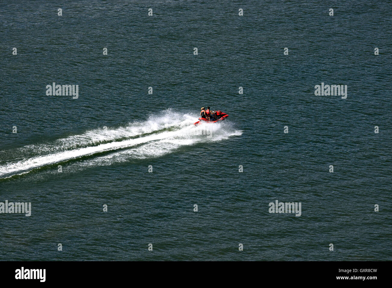 Jet ski on the Hudson River Poughkeepsie New York Stock Photo Alamy