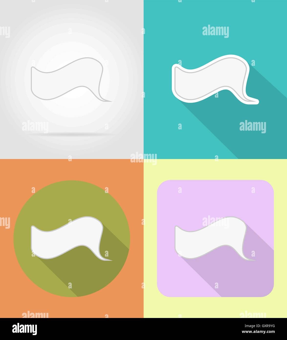 speech bubbles flat icons vector illustration isolated on background ...