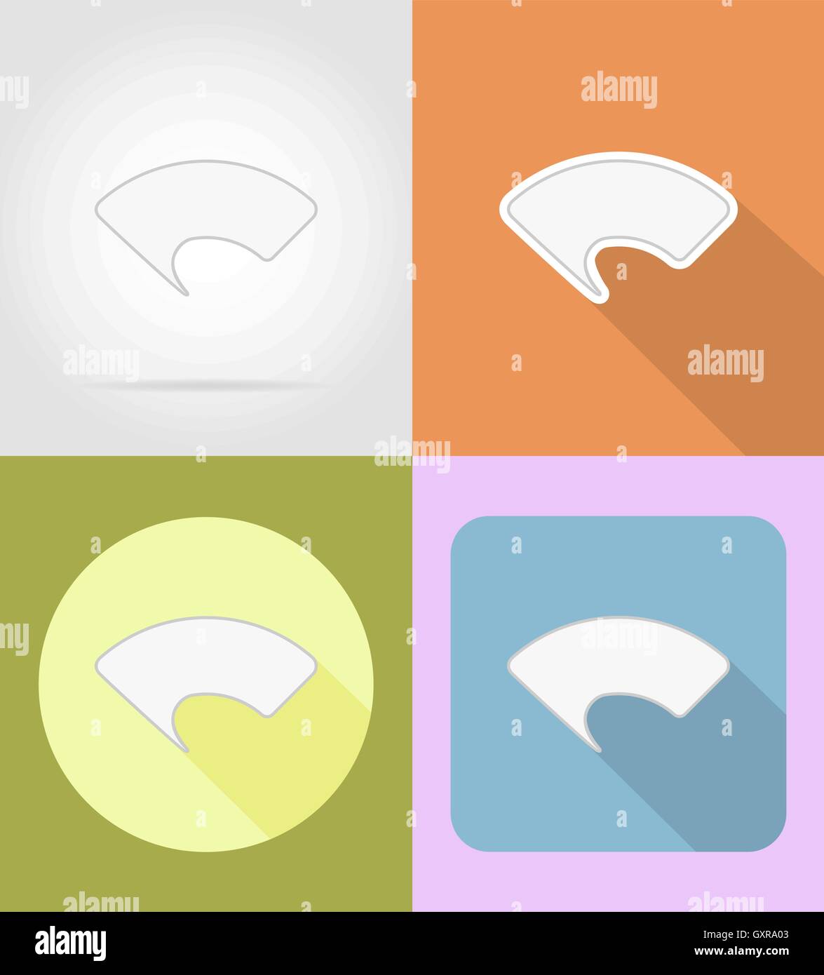 speech bubbles flat icons vector illustration isolated on background ...