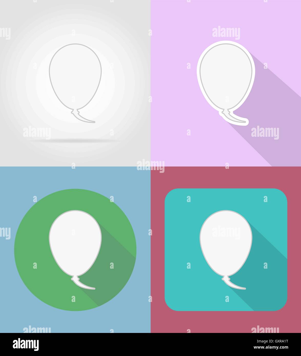 speech bubbles flat icons vector illustration isolated on background ...
