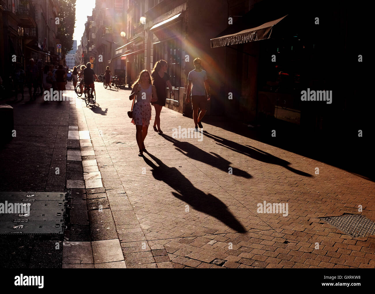 Bordeaux - Rue Sainte Catherine. Longest pedestrian shopping street in ...