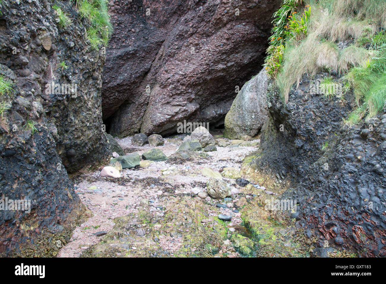 Cushendun Caves, County Antrim, Northern Ireland Stock Photo Alamy