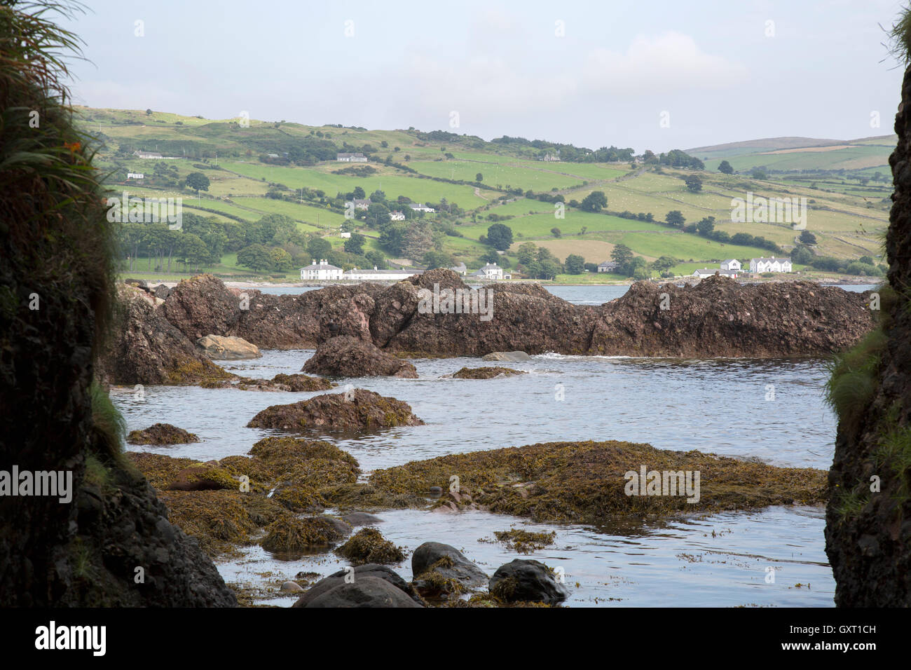 Cushendun Caves, County Antrim, Northern Ireland Stock Photo