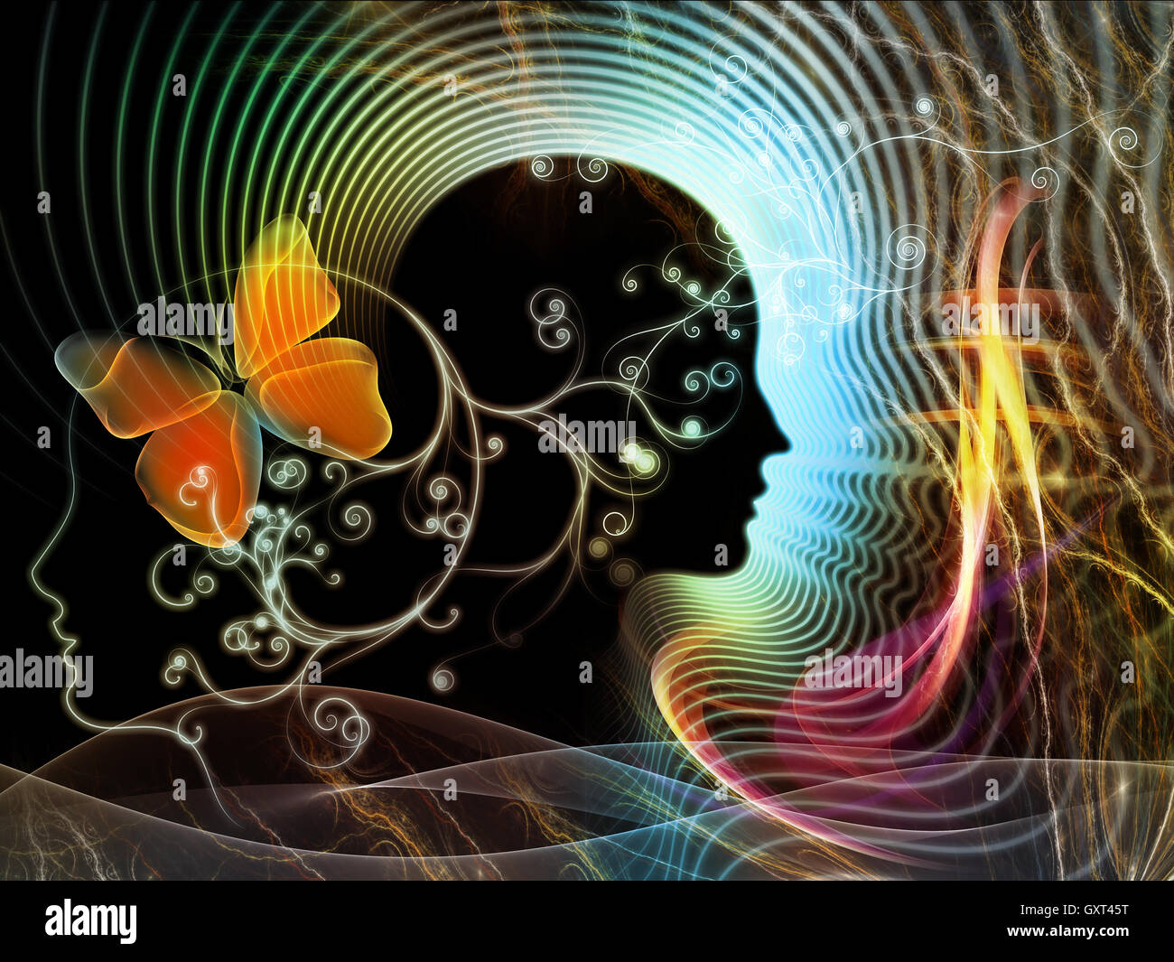 Inner Life of Human Mind Stock Photo - Alamy