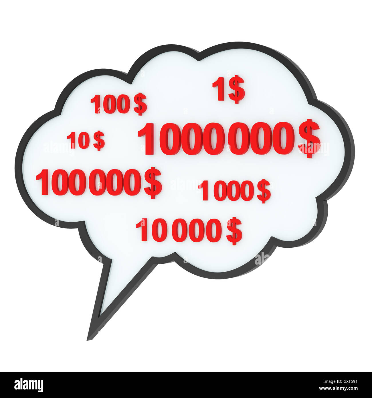 Speech Bubble With Money Values Stock Photo Alamy speech-bubble-with-money-values-stock-photo-alamy