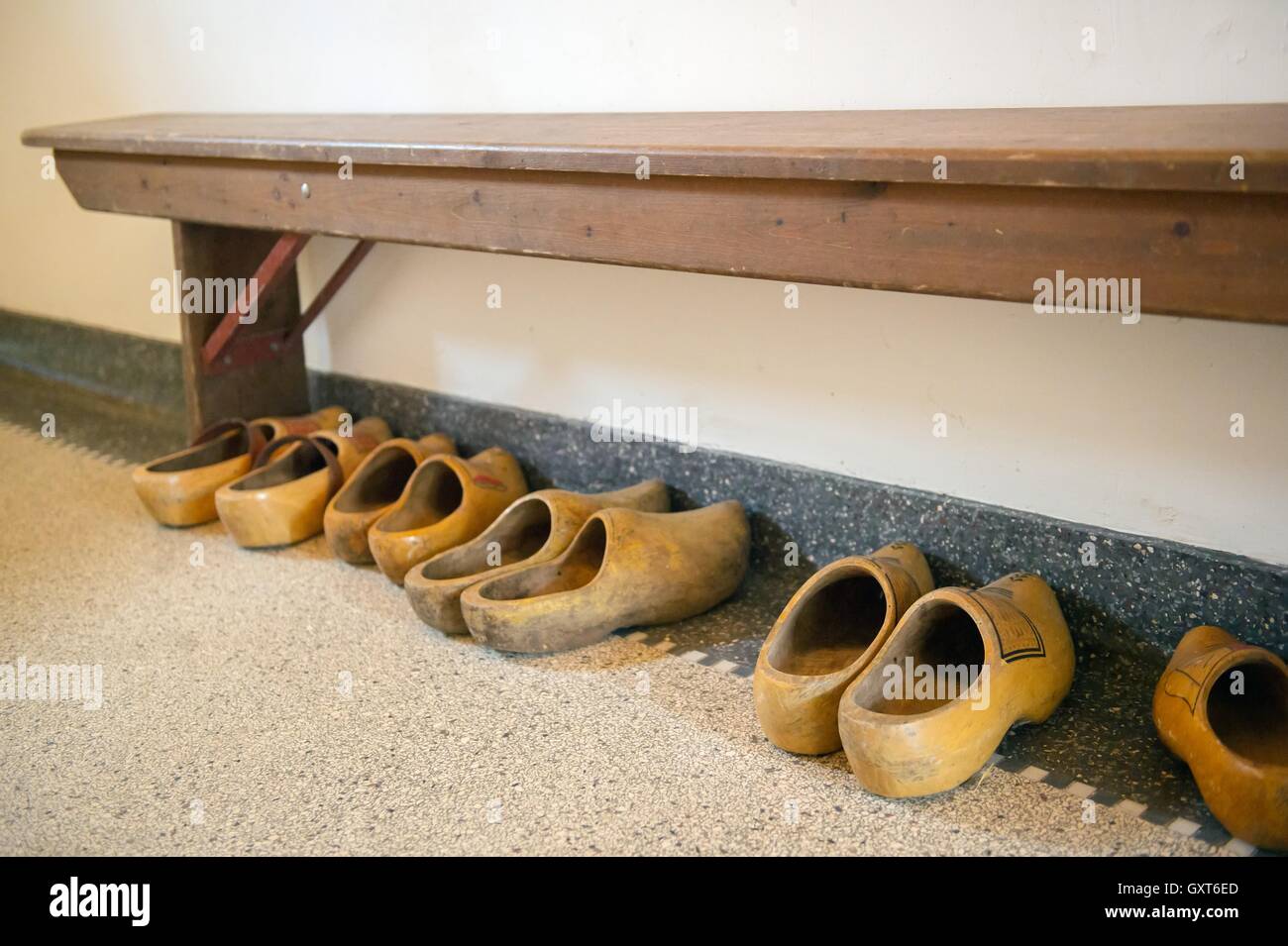 Dutch wooden clogs Stock Photo Alamy
