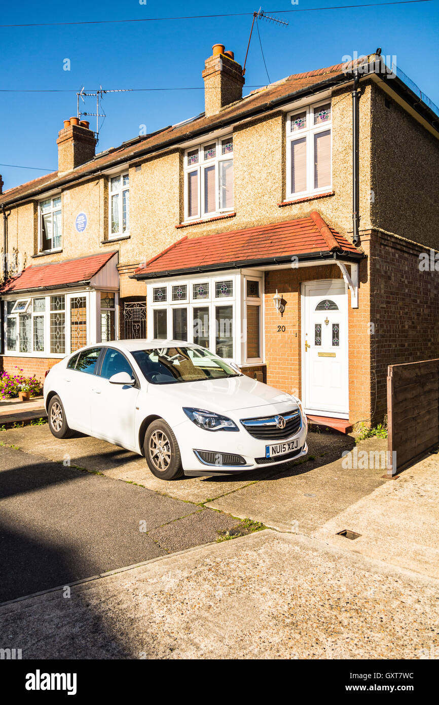Site of Blue Plaque outside Freddie Mercury's former house on Gladstone Road, Feltham, Middlesex
