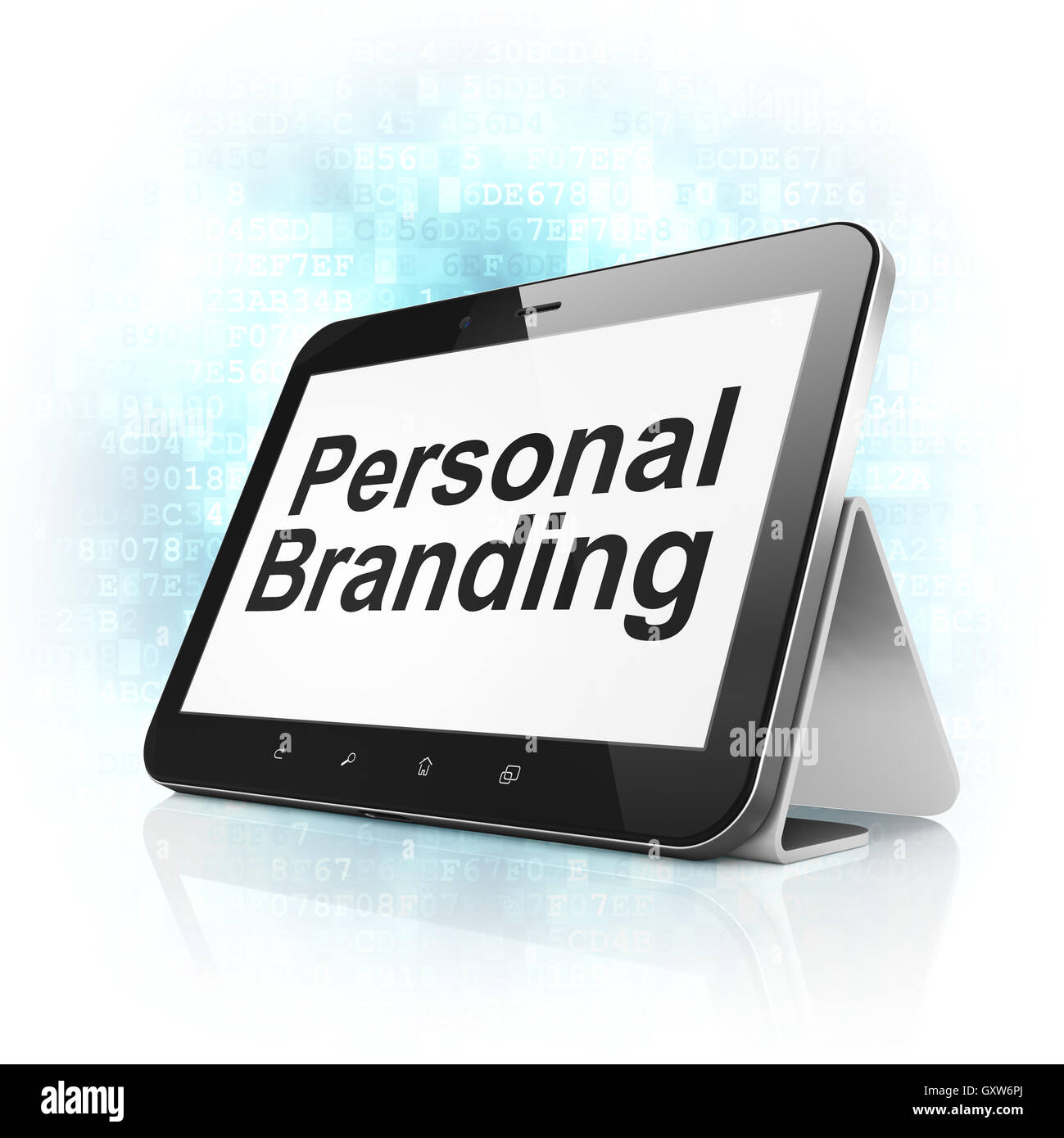Advertising concept: Personal Branding on tablet pc computer Stock ...