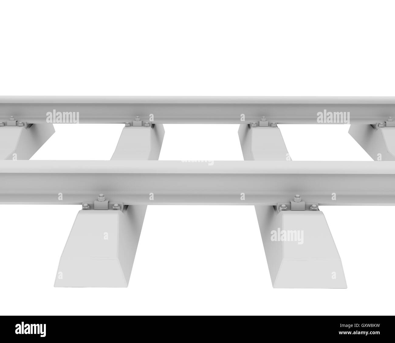 Railway concrete sleeper Black and White Stock Photos & Images - Alamy