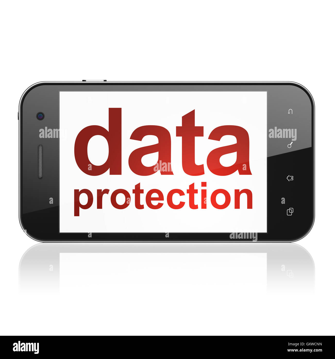 Security concept: Data Protection on smartphone Stock Photo - Alamy