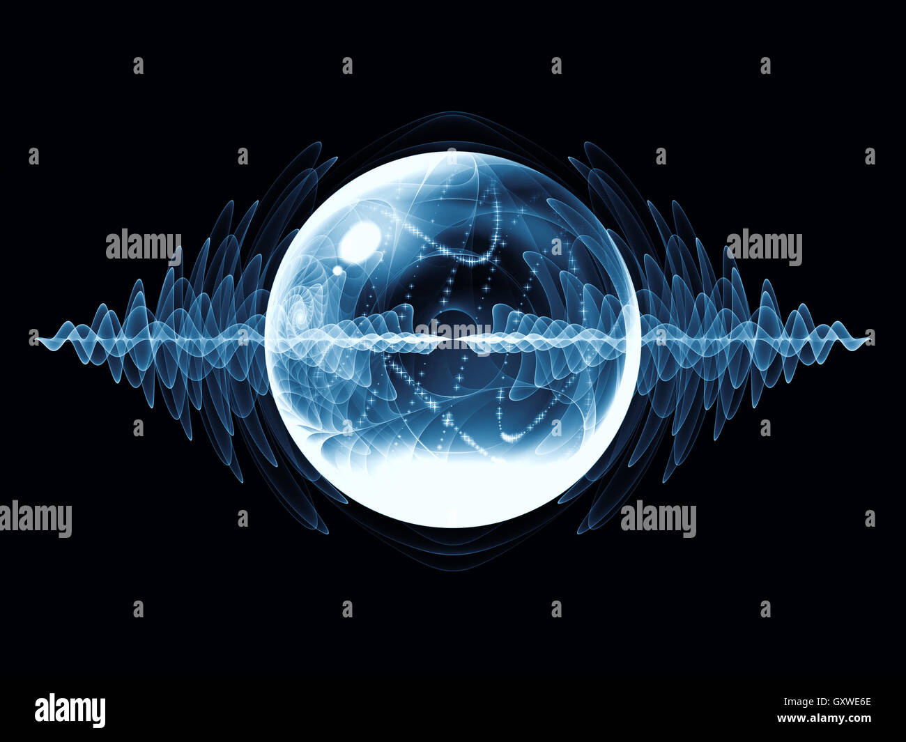 Conceptual Wave Particle Stock Photo - Alamy
