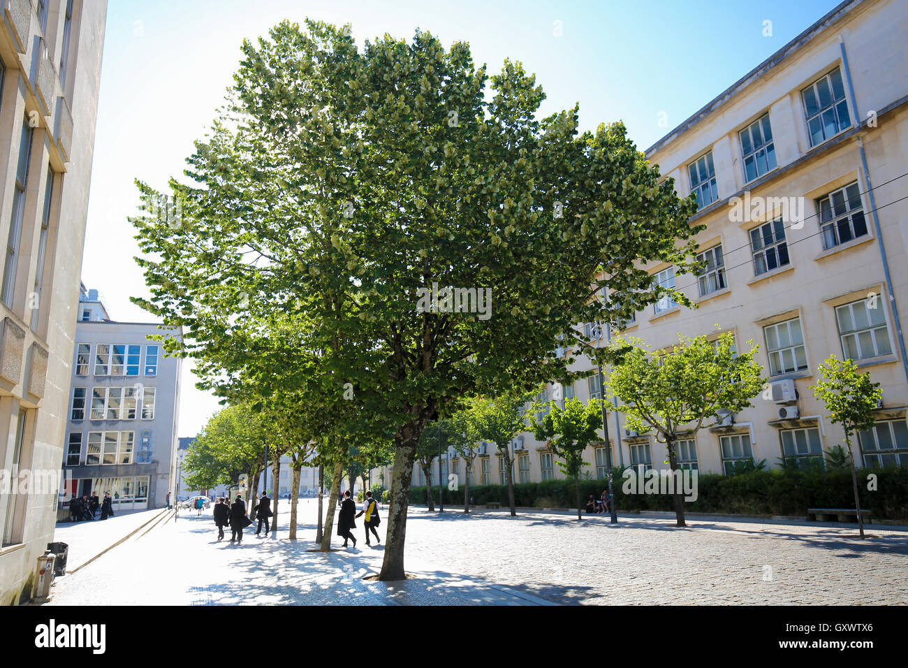 COIMBRA, PORTUGAL - JULY 31, 2016: University building of Coimbra, Portugal Stock Photo
