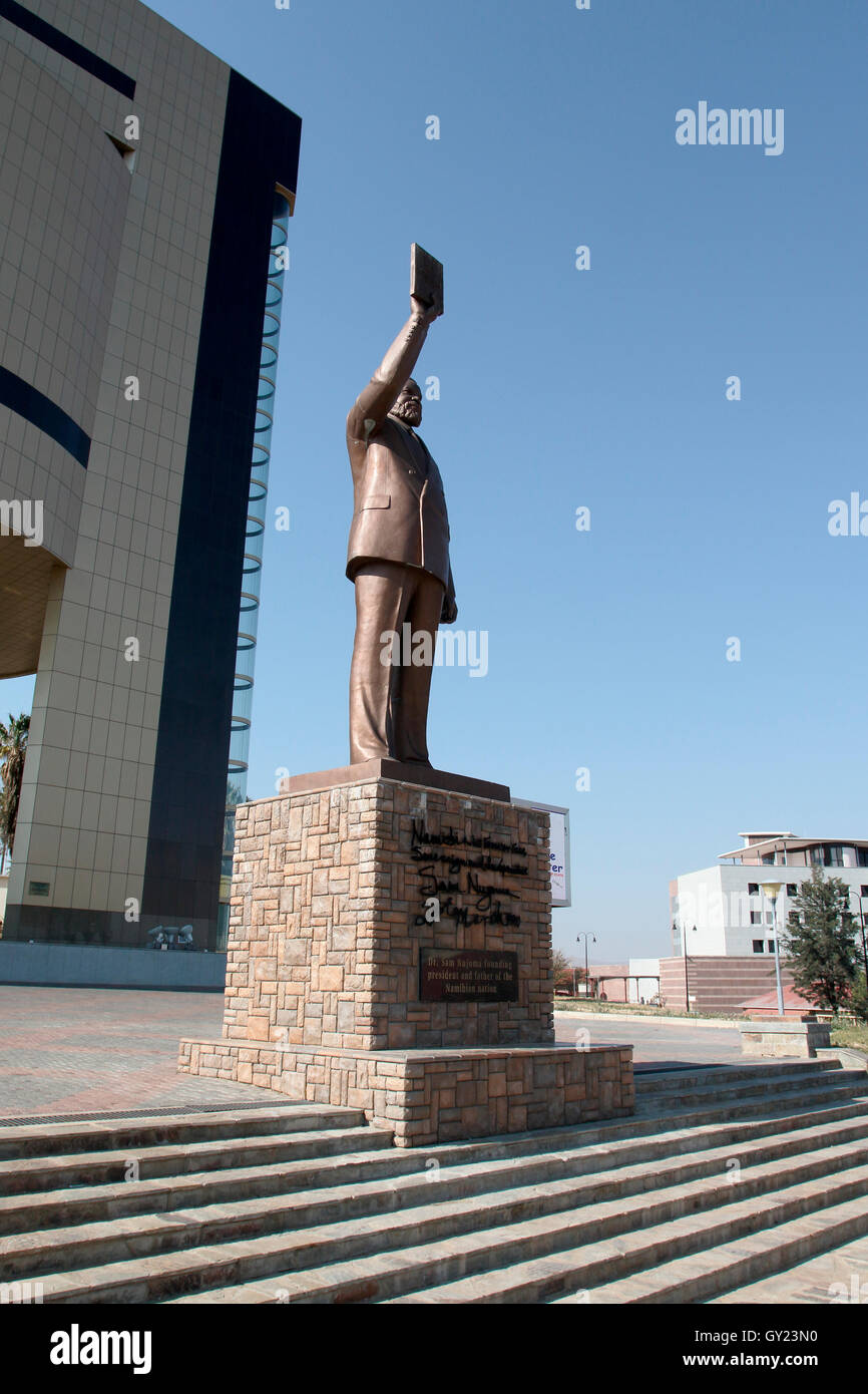 Monument the founding Farther of Nambia, August 2016 Stock Photo