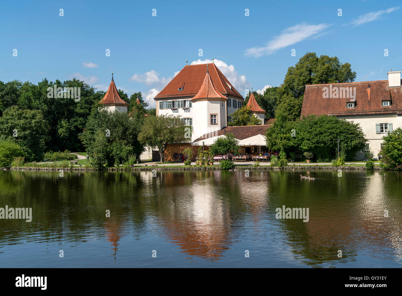 Blutenburg Castle in Munich Obermenzing, Bavaria, Germany Stock Photo