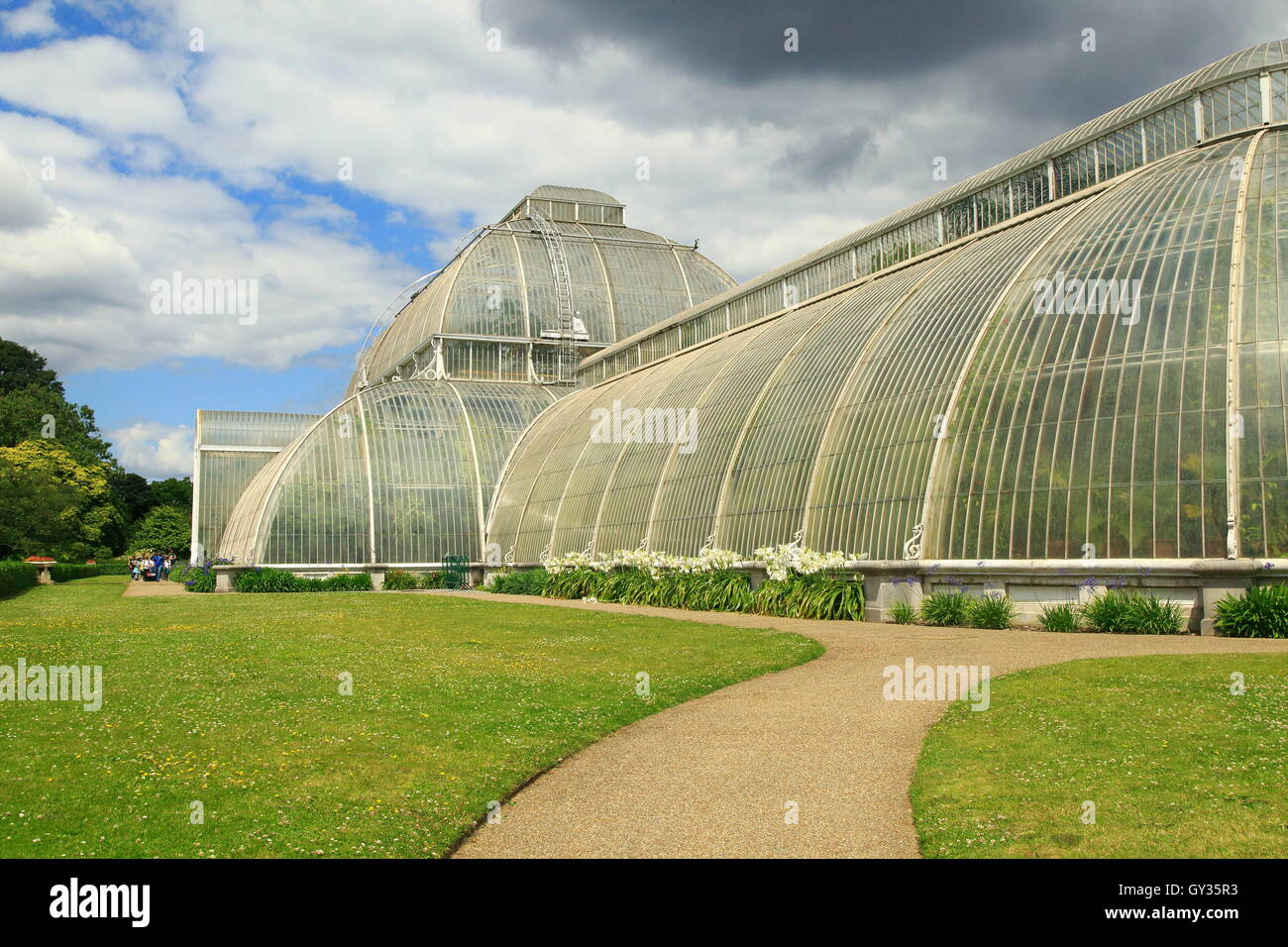 Palm House at  Royal Botanic Gardens, Kew, London England Stock Photo