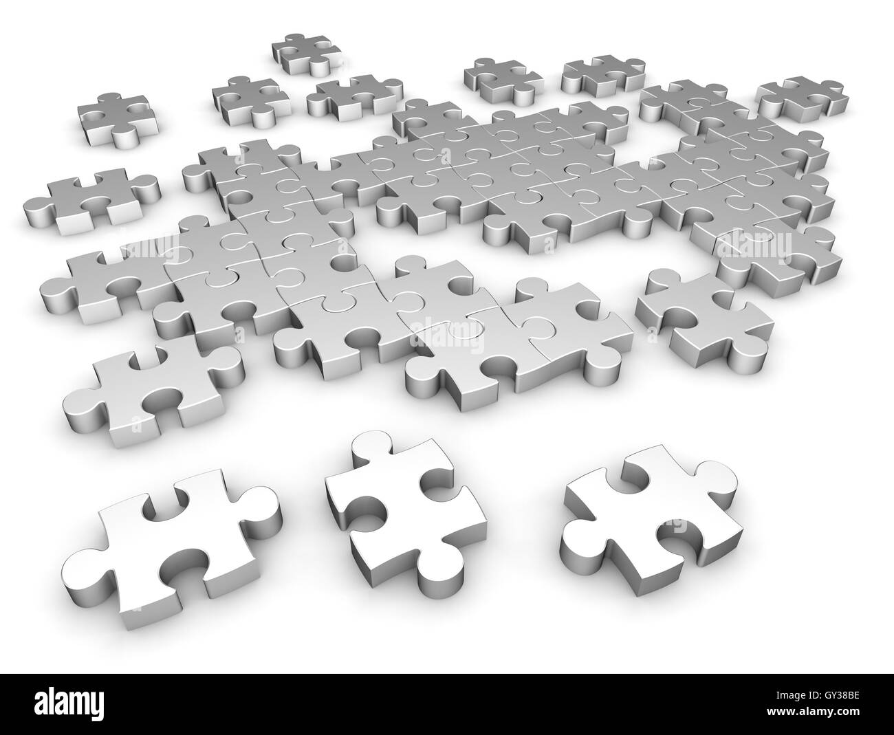 puzzle concept 3d illustration Stock Photo Alamy