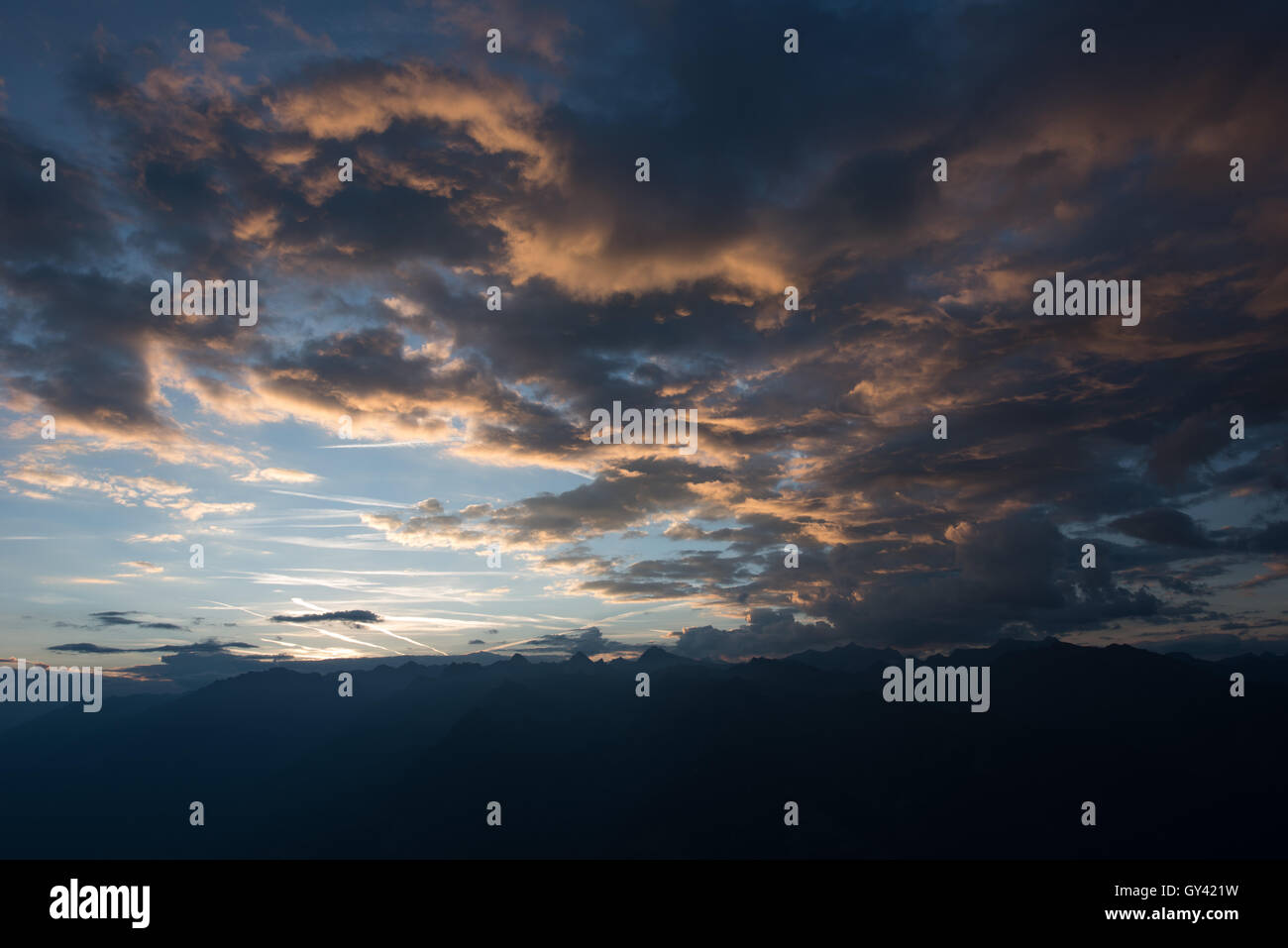 Wolkenhimmel, Sonnenaufgang | cloudy sky, sunset Stock Photo