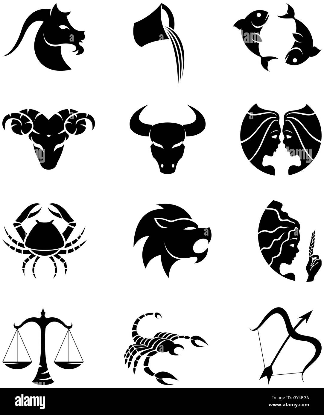 Zodiac Black and White Stock Photos & Images Alamy