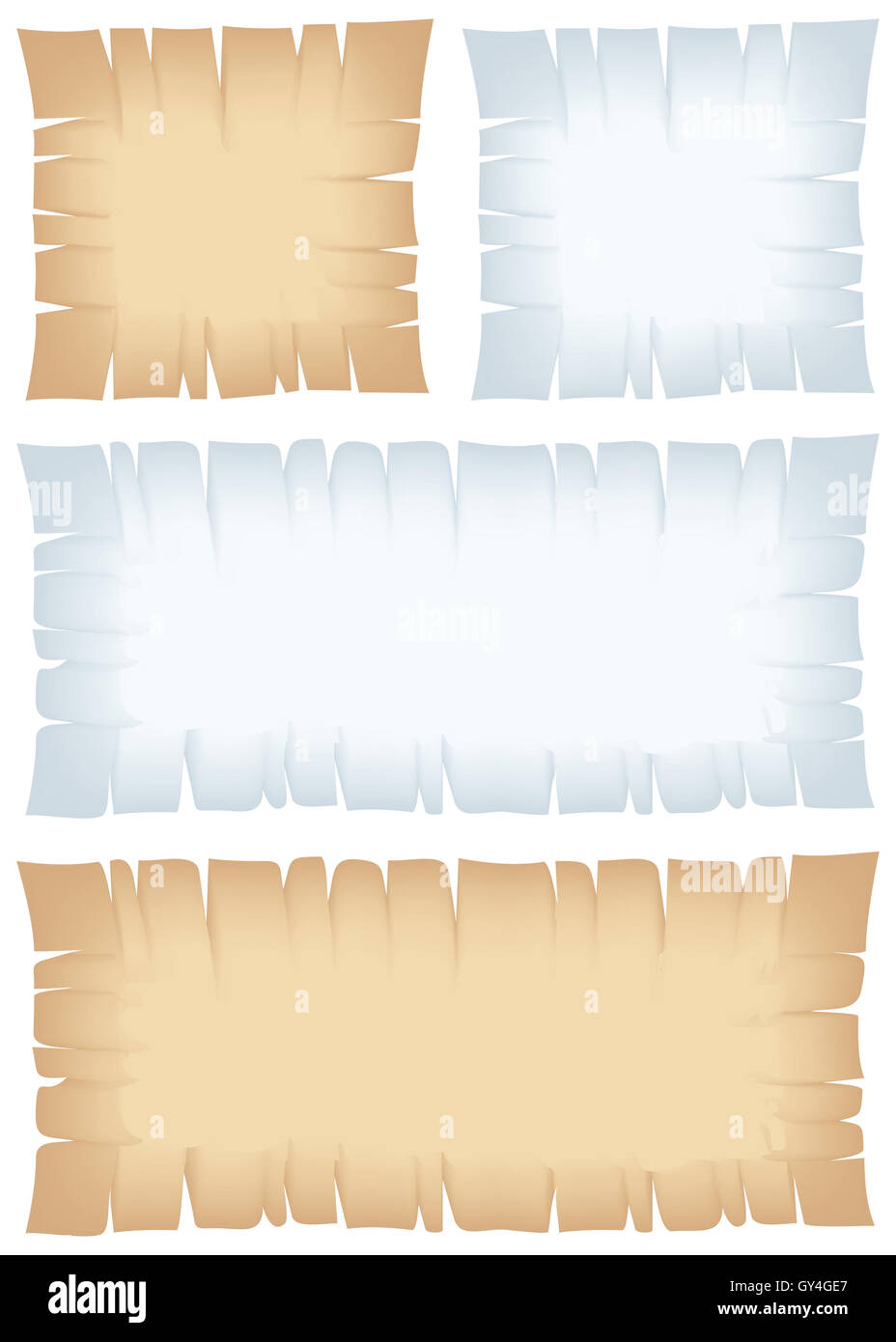 Torn banners for backgrounds and pirate maps Stock Photo - Alamy