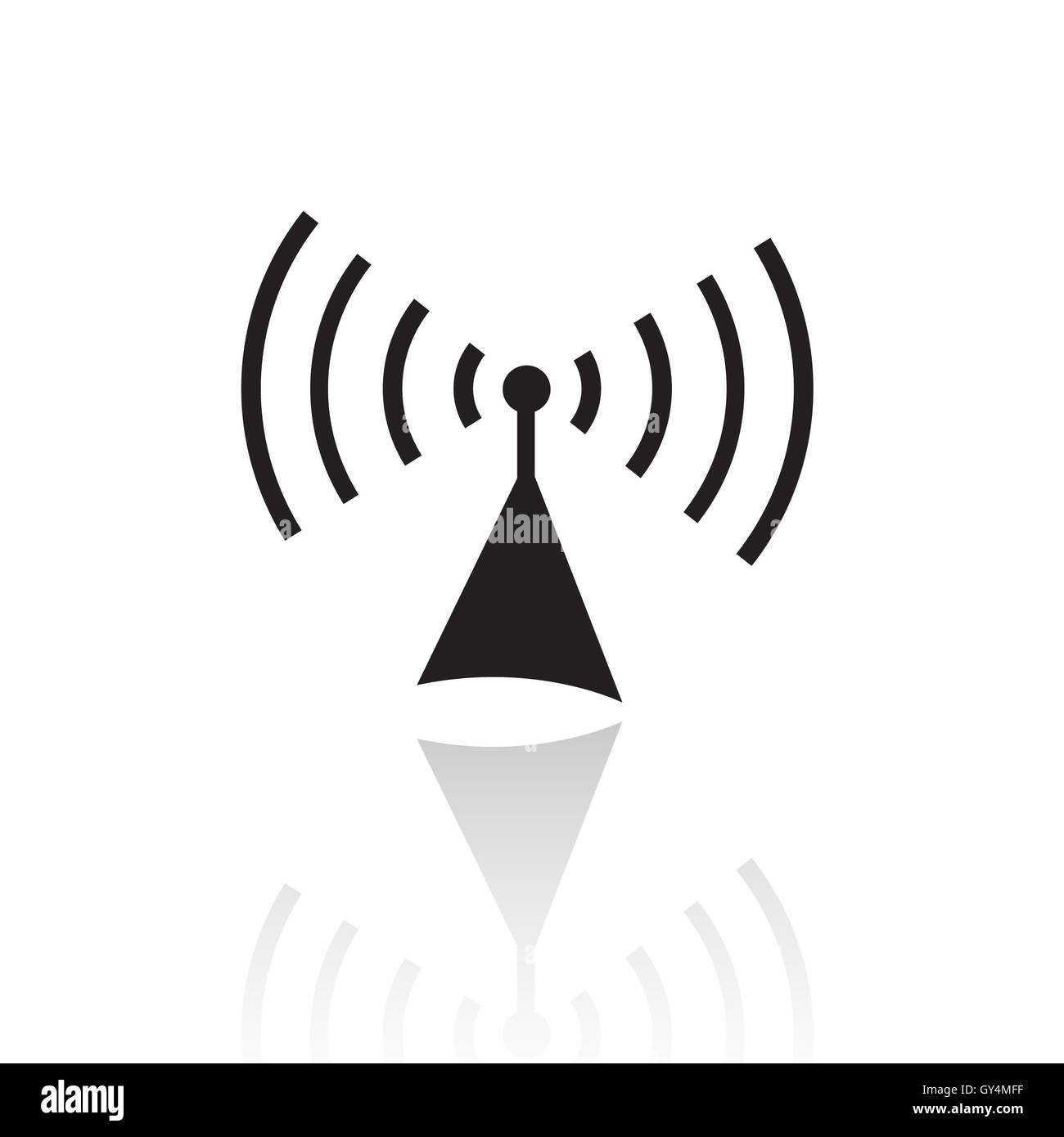 Black radio isolated on white Stock Photo Alamy
