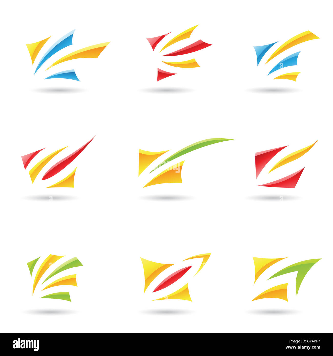 Eps Vector illustration of geometrical abstract shapes Stock Photo - Alamy